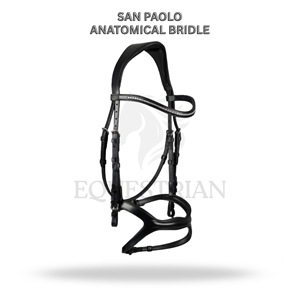 Brida Anatómica SAN PAOLO Tamaño Completo para Montar a Caballo, Diseño Inglés para Mayor Comodidad - Product Image 2