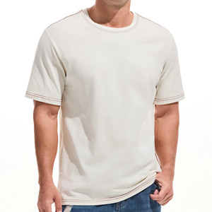 Premium Heavy Cotton 100% Organic <b>Plain</b> Solid Men's T-Shirts Oversized Casual Style <b>Canvas</b> Fabric Streetwear T Shirts For Men - Product Image 1