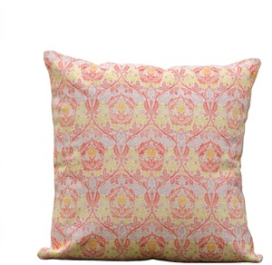 Housse de coussin de style scandinave traditionnel avec motif botanique, illustrée par une œuvre d'art rouge vibrante, fourniture directe d'usine 18X18 - Product Image 4