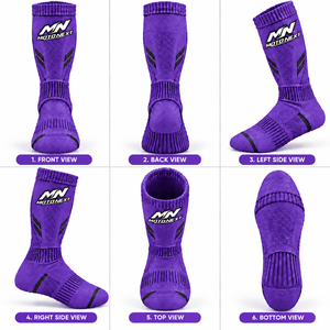 Chaussettes hautes pour hommes, très vendues, de haute qualité, 100% Spandex, séchage rapide, respirantes, antibactériennes, pour motocross, en vente - Product Image 1