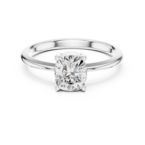 Anillo ajustable de 10K con joyas de diseño fino con diamante de moissanita pequeño - Product Image 6