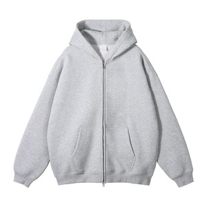 Sudadera con capucha y cremallera completa para hombre, interior cepillado suave, capucha con cordón, ajuste relajado, estilo casual para el día a día y uso urbano. - Product Image 6
