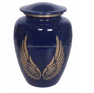 Good Quality Finished Personalized Metal Cremation Urn <b>for</b> Human <b>Ashes</b> Decorative metal <b>ashes</b> urn Adult application funeral urn - Product Image 4