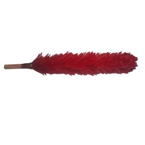 Pluma de sombrero Glengarry roja, plumas de gallina con diseño de patrón natural, ideales para decoración de bodas - Product Image 5