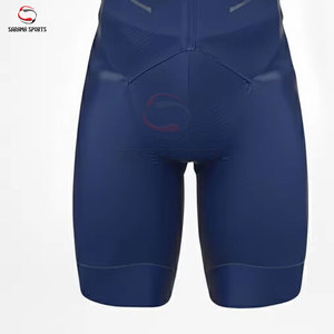 Combinaison de cyclisme personnalisée pour hommes, vente en gros d'usine, impression sublimée de haute qualité, combinaison courte à manches courtes - Product Image 6