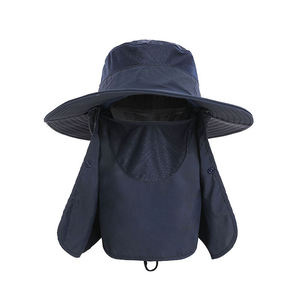 Custom Canvas Fisherman <b>Summer</b> Waterproof Quick Dry Solid Color Fisherman <b>Hat</b> <b>Summer</b> Outdoor Sunproof Wide Brim Sun Bucket <b>Hats</b> - Product Image 4