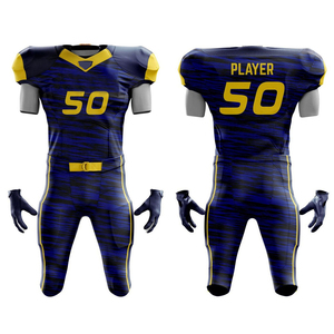 Tenue de football américain sur mesure, double yoke durable, uniforme d'élite, maillot de jeu de gridiron avec pantalon intégré - Product Image 6