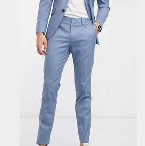 Nouveau pantalon habillé slim à rayures pour homme – Formel, décontracté, de bureau – Coupe ajustée, design élégant en tissu – OEM ODM - Product Image 1