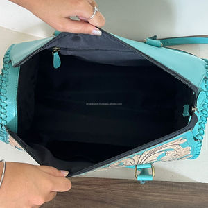 Bolsos Grandes de Cuero Vacuno Genuino Hechos a Mano por Diseñadores, Modelo 2026, con Estampado Floral, Premium, para Viajes de Fin de Semana, Unisex - Product Image 6