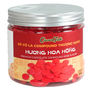 Wholesale Direct From Manufacture Bakery Ingredient OEM/ODM Compound Chocolate HALAL Rose Button Cocoa Biscuits Cookies Supplier - Product Image 1
