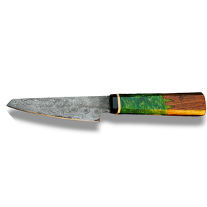 Cuchillos de Chef Damasco al por Mayor con Hoja Afilada, Acabado de Acero con Patrón Único y Mango de Resina de Madera para Profesionales - Product Image 1