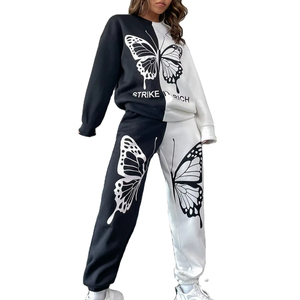 Survêtement pour femme à capuche, couleur unie, streetwear d'hiver, décontracté, personnalisé, 100% coton, coupe-vent, antibactérien - Product Image 1