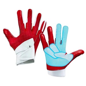 Guantes de Fútbol Americano de Diseño Personalizado, Nueva Llegada al Por Mayor, Transpirables, Unisex, de Alta Calidad, Antideslizantes, Ajustables - Product Image 1