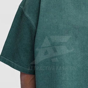 T-shirts en coton et polyester de qualité supérieure, lavage à l'acide, vente en gros, t-shirts légers pour hommes, lavage à l'acide - Product Image 2