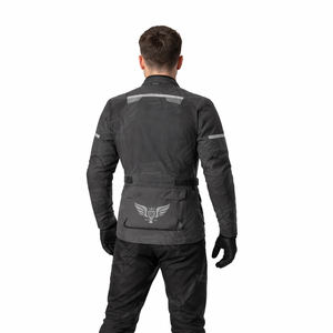 Veste de moto personnalisée, imperméable, textile, pour le tourisme, réfléchissante, multi-poches, veste de protection pour motards - Product Image 4