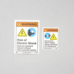 Peligro: El contacto con voltaje peligroso puede causar quemaduras por descarga eléctrica. Etiqueta Adhesiva Resistente a Arañazos para Lector de Manuales, para Lectura y Comprensión - Product Image 6