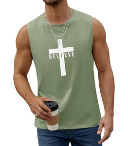 Camiseta de Manga Corta de Alta Calidad, Personalizada, 100% Poliéster, Tejido de Punto, Corte Holgado, Transpirable, con Estampado de la Cruz de Jesús, Fe Impresa - Product Image 4