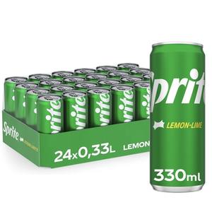 Sprite Zitrone-Limette 24 x 0,33L Boisson gazeuse citron-lime en pack de 24 canettes de 330ml – Boisson rafraîchissante et pétillante – Distribution en gros - Product Image 1