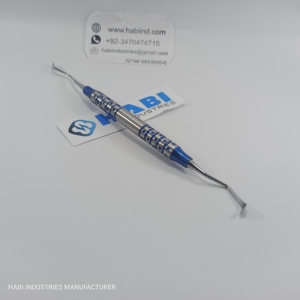 Espátula Quirúrgica Manual de Acero Inoxidable Autoclavable de Doble Punta para Mezcla y Tallado de Resina Compuesta Dental, con Certificación CE - Product Image 2