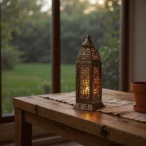 Metal <b>Moroccan</b> <b>Lantern</b> Customized Shape Eco-friendly Home Decoration Durable Candle Holder for Christmas Birthday Outdoor Indoor - Product Image 2