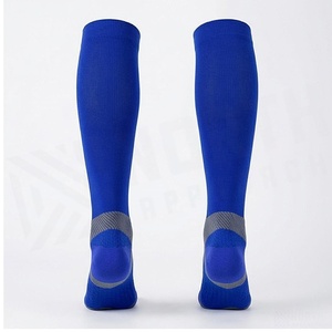 Crew <b>Socks</b> Geometric Pattern Blue Breathable <b>Running</b> <b>Socks</b> for Adults Spring Season - Product Image 2