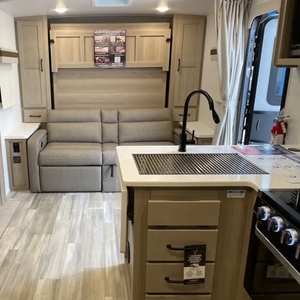 Family Modern Luxury Steel <b>Container</b> <b>Travel</b> House Trailer Mobile Home Camper with Kitchen Bathroom Space - Product Image 4