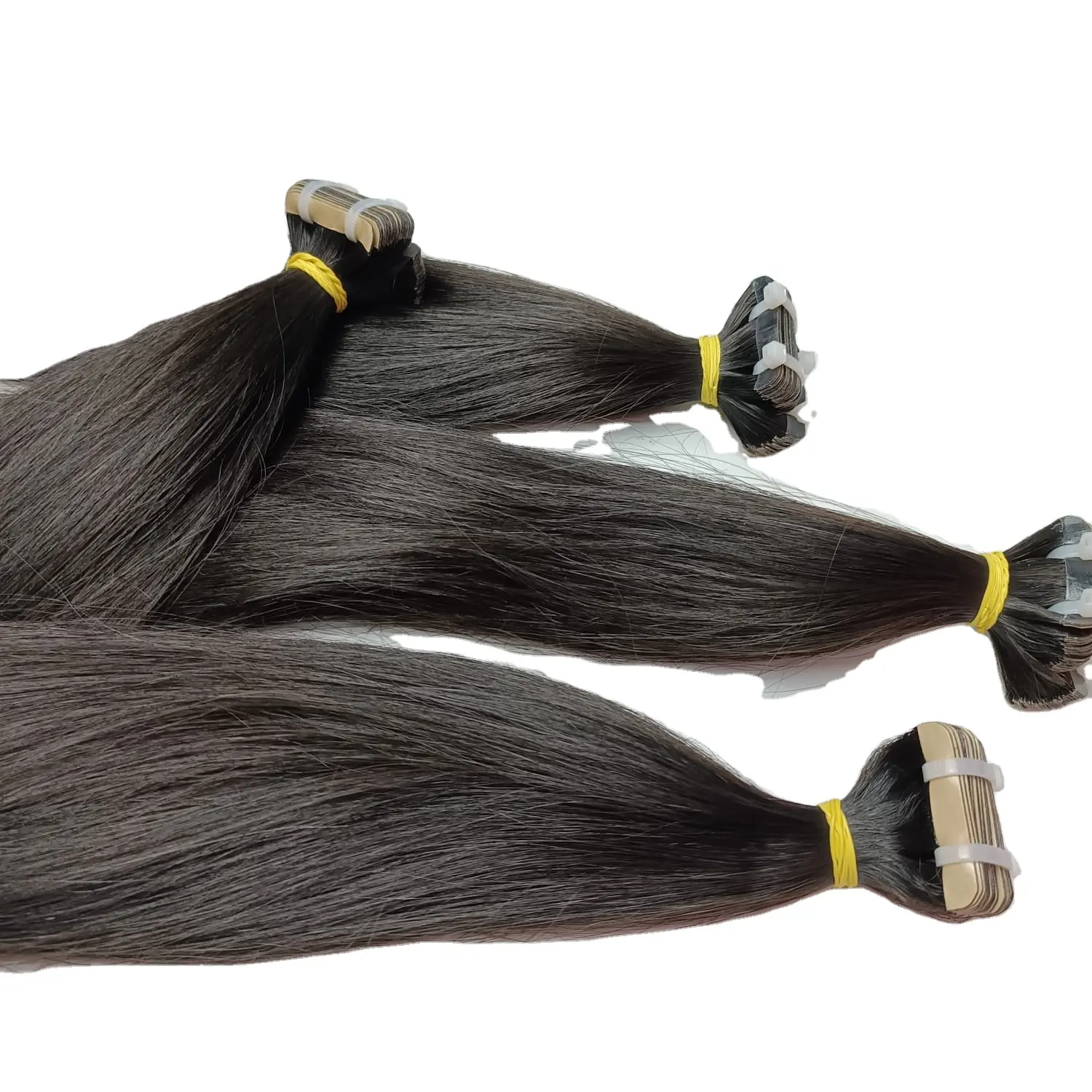 Extensiones de cabello humano 100% Vietnam, cinta de estilo recto con todos los colores y longitudes, el mejor producto