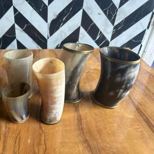 Taza de Cerveza de Cuerno de Búfalo Natural Pulido con Diseño Único, Ecológica, de la Mejor Calidad, Coleccionable, Personalizable - Product Image 5