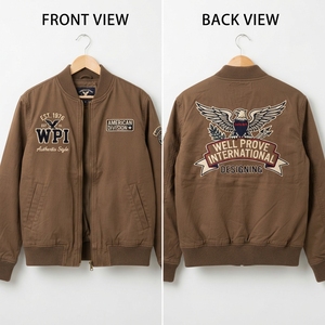Schwergewichtige Atmungsaktive Winter Polyester/Nylon Bomberjacke mit Kunstfellärmeln 650 GSM Paneel-Design - Product Image 6