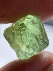 Natural Apple Green Peridot Rough Parcel India Mine GIA Certified High Quality Gemstone Crystal 5-7mm 20 Ct - Product Image 5