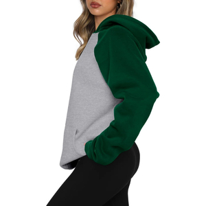 Best Manufacture Women Winter Oversized Solid Fleece Hoodie 100% Cotton Material Customised Printing Front Customized Colors - Product Image 3