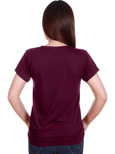 Camiseta de Algodón Transpirable de Alta Calidad con Logotipo Personalizado para Mujer, Camiseta Lisa Informal al por Mayor, Ropa de Calle de Verano, OEM - Product Image 2