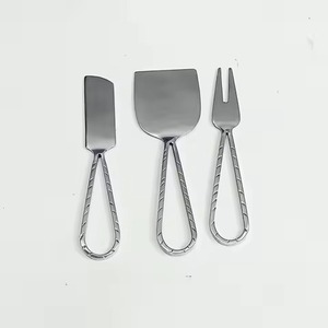 ชุดมีดชีสสแตนเลสสตีล อุปกรณ์ตัดชีสสำหรับครัว ชุดอุปกรณ์เสิร์ฟบนโต๊ะอาหาร - Product Image 2