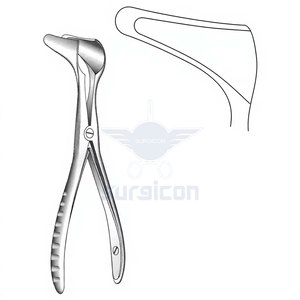เครื่องมือตรวจจมูก SURGICON Killian รุ่น J-32-3551 ความยาว 13 ซม. / 5 นิ้ว ใบมีด 40 มม. ขันด้วยสกรูด้านข้าง ผลิตจากสแตนเลส ได้รับมาตรฐาน CE/ISO - Product Image 1