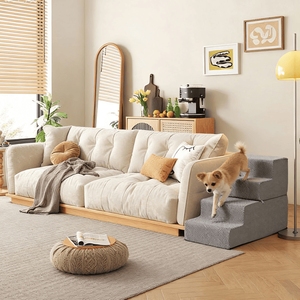 4 Step Dog <b>Stairs</b> for High Beds Non-Slip Removable Washable <b>Cover</b> Ramp Pet Accessory for Small Indoor and Outdoor Cats Dogs - Product Image 5