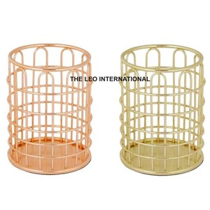 Portaplumas y Portalápices de Mármol Dorado de Lujo, Decoración de Mesa, Venta al por Mayor y Proveedores, Forma Redonda - Product Image 6