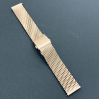 Montre intelligente traditionnelle IPRG 5N avec bracelet en maille d'acier inoxydable 20 mm, finition mate sablée, boucle pliante faite à la main, logo personnalisé