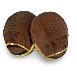 No Boxing No Life - Mitaines de frappe courbées pour entraînement professionnel - Mitaines de concentration de haute qualité en cuir PU de qualité supérieure - Doigts entièrement recouverts - AS-FP-67 - Product Image 4