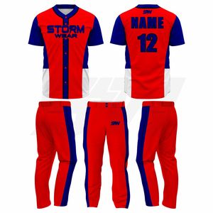 Camiseta de Béisbol al por Mayor con Botones, Personalizada con Logotipo, Uniforme Deportivo de Softbol con Sublimación Completa - Product Image 3