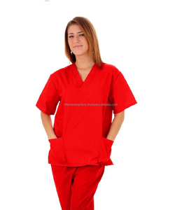 ชุดสครับพยาบาลทางการแพทย์ชุดยูนิฟอร์มคลินิกพร้อมเสื้อและกางเกงเพื่อความปลอดภัยและใส่สบาย - Product Image 1