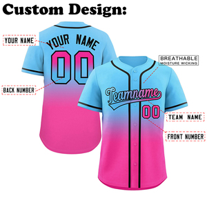 Camiseta de Béisbol con Cuello Redondo, Transpirable, Uniforme Personalizado por Sublimación, con Botones, Ropa Deportiva para Equipos, Camiseta Deportiva para Jugadores de Béisbol - Product Image 4