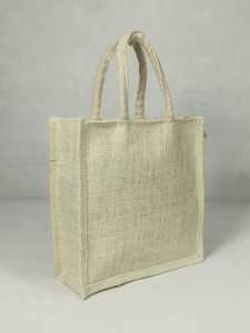 Bolsa de Yute Natural Reutilizable, Ecológica, con Asas Resistentes de Yute, para Compras, Eventos Promocionales y Regalos - Product Image 3