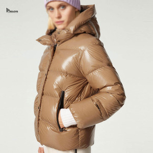 Chaqueta Acolchada Premium para Hombre, 300 GSM, Tela de Nailon y Poliéster, con Capucha, Gruesa y Aislante, para Invierno, Personalizable OEM - Product Image 4