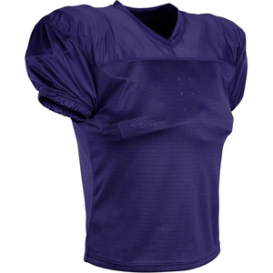 Camiseta de Fútbol Americano Verde para Hombre, Cuello en V, Manga Corta, Malla de Poliéster Transpirable, Corte Regular, Ropa Deportiva para Adultos - Product Image 2