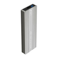 Casing Eksternal Aluminium Portabel untuk SSD M.2 NVMe ke Tipe C, Mendukung Memori Eksternal HDS-S11-NVME