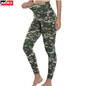 Leggings de yoga camouflage taille haute pleine longueur INDEX avec poches, pantalon de sport extensible quadridirectionnel à taille élastique - Product Image 3