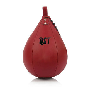 Ballon de vitesse de boxe QST en cuir véritable, double extrémité, pour entraînement - Product Image 5