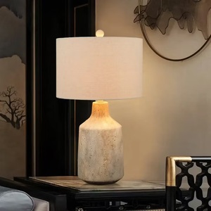 Solución de Iluminación Decorativa con Travertino Refinado que Ofrece la Belleza de la Piedra Natural, Artesanía Excepcional y Colocación Versátil - Product Image 3