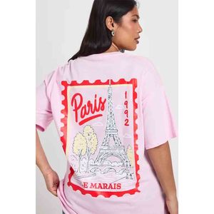 T-shirt avec imprimé dos motif Paris - Product Image 5