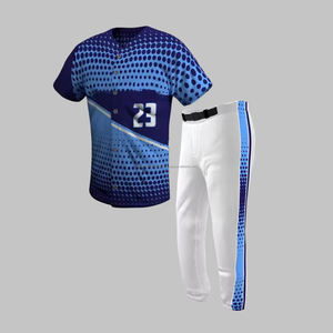 Conjuntos de Uniformes de Béisbol Transpirables con Estampado Digital, Camisetas Deportivas Lisas Baratas al por Mayor - Product Image 4